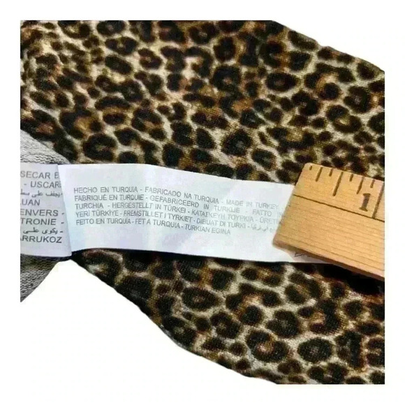 ZARA Animal Leopard Print Turtleneck Knit Top! Size medium (it runs small) - Picture 9 of 9